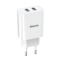 BASEUS Ładowarka siec Speed Mini Dual Charger Biał