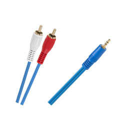 Kabel Jack 3,5-2 X Rca Nieb.4Mm 1,8M [[