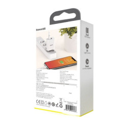 BASEUS Ładowarka siec Speed Mini Dual Charger Biał