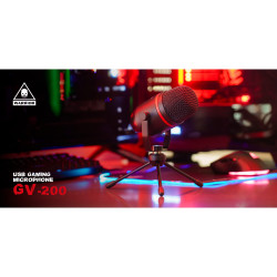 Krüger&Matz Mikrofon Gamingowy / Vlogerowy Na Usb  Kruger&Matz Warrior Gv-200 [[