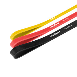 Rebel Zestaw Gum Do Ćwiczeń Lateksowy - Power Band Pls-1, 4-32 Kg, 3 Gumy,  Rebel Active [[