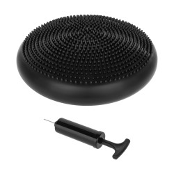 Rebel Poduszka Sensoryczna Rehabilitacyjna 33Cm + Pompka , Kolor Czarny, Rebel Active [[