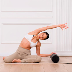 Rebel Wałek Do Masażu, Roller 15X60Cm, Kolor Czarny, Materiał Epp, Rebel Active [[