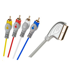 Cabletech Kabel Euro-4Rca 1.5M Łezka [[