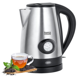 Teesa Czajnik Elektryczny Z Wskaźnikiem Temperatury Wody, Teesa, Stal Nierdzewna, 2200W, 1,7L [[