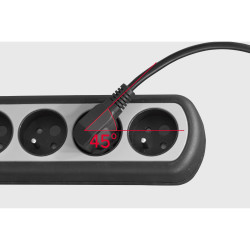 Rebel Listwa Zasilajaca Rebel  5 Gniazd Z Przełacznikiem, 1,5M (1,5Mm) [[