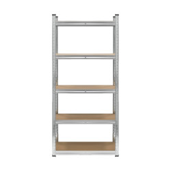 Rebel Regał Metalowy Magazynowy 150X70X30 Srebrny Rebel [[