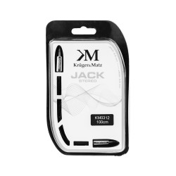 Krüger&Matz Kabel Wtyk Prosty - Wtyk Prosty  Jack 3.5  Stereo 1.0M Kruger&Matz [[