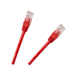 Patchcord Kabel Utp 8C Wtyk-Wtyk 3,0M Cca Czerwony  Cat.6E [[