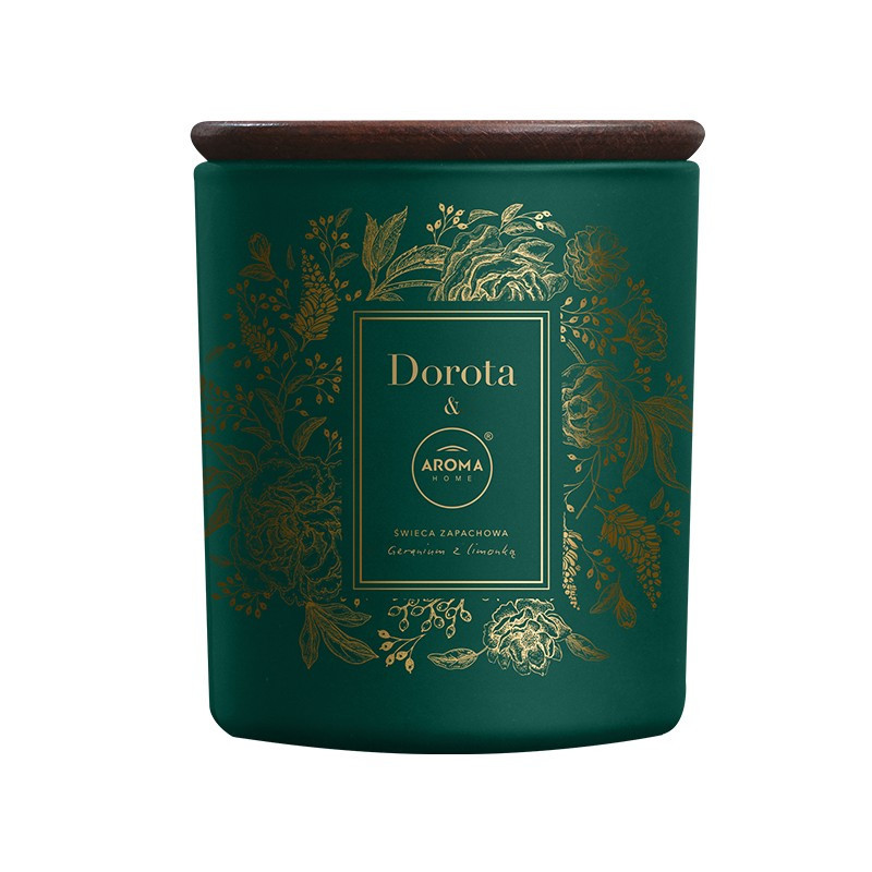 GERANIUM Z LIMONKĄ Świeca zapachowa AROMA Home&Dorota