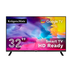 Krüger&Matz Telewizor Kruger&Matz 32" Hd Google Tv 5.0,  Dvb-T2/S2/T/C   H.265 Hevc [[