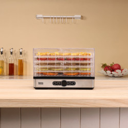 Teesa Suszarka Do Grzybów , Warzyw , Owoców , 400W , 5 Sit, Wyświetlacz, Termoobieg, Teesa [[