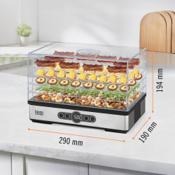 Teesa Suszarka Do Grzybów , Warzyw , Owoców , 400W , 5 Sit, Wyświetlacz, Termoobieg, Teesa [[