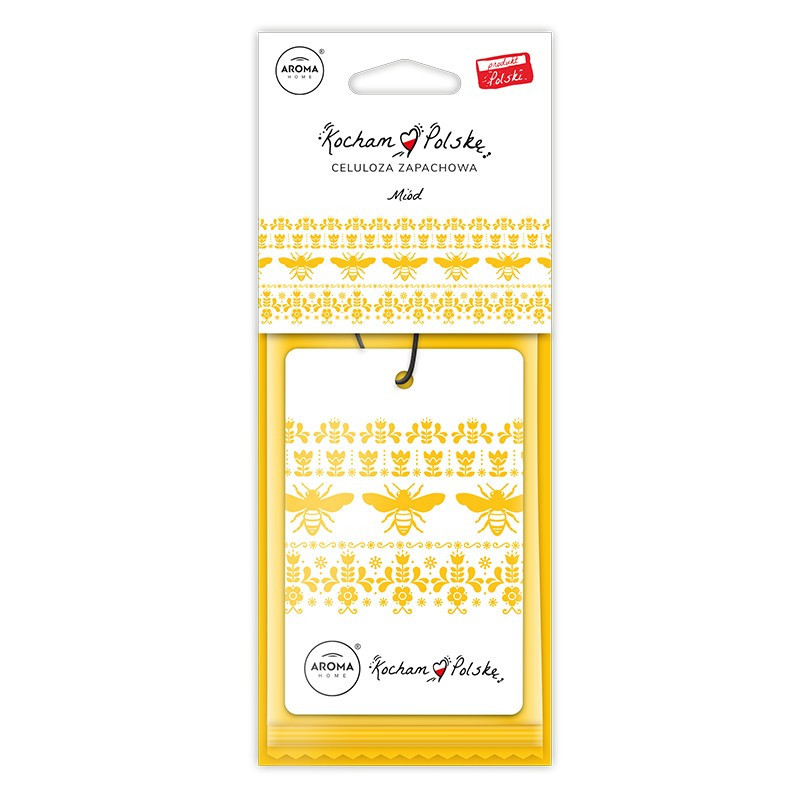 MIÓD - Zawieszka zapachowa celuloza KOCHAM POLSKĘ