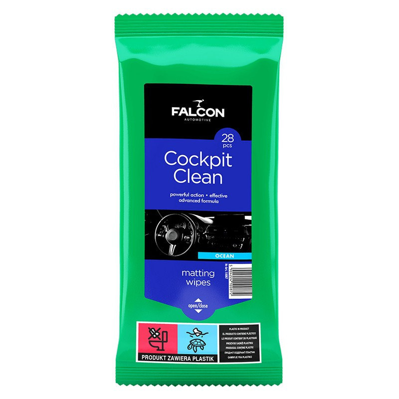 FALCON Chusteczki do czyszczenia kokpitu MAT OCEAN