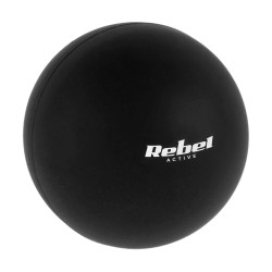 Rebel Piłka Do Masażu 6.25Cm, Kolor Czarny, Materiał Silikon, Rebel Active [[