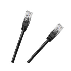 Patchcord Kabel Utp 8C Wtyk-Wtyk 0,5M Cca Czarny [[