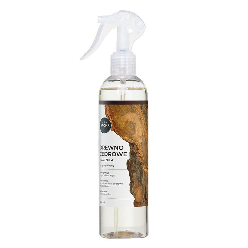 DREWNO CEDROWE Z PACZULĄ AROMA Home Spray Odświeżacz powietrza 300ml