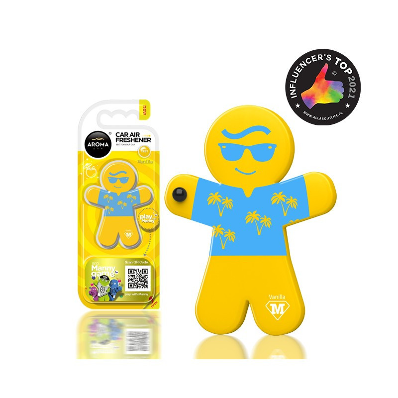AROMA CAR MANNY - WANILIA Odświeżacz do samochodu