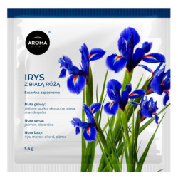 IRYS Z BIAŁĄ RÓŻĄ Saszetka Zapachowa AROMA Home 5g