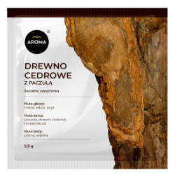 DREWNO CEDROWE Z PACZULĄ Saszetka Zapachowa AROMA Home