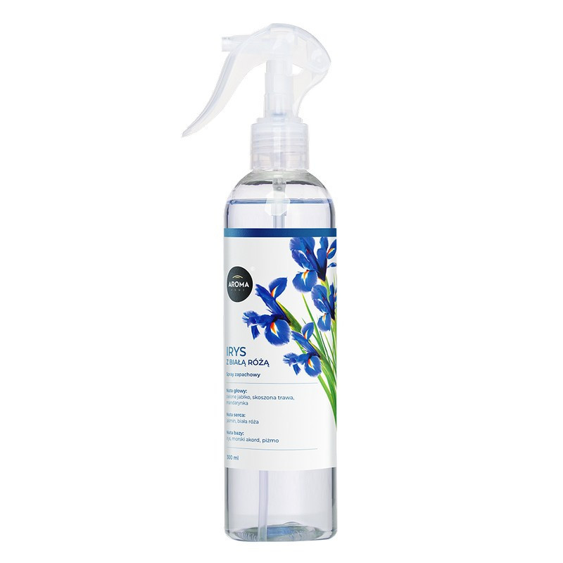 IRYS Z BIAŁĄ RÓŻĄ AROMA Home Spray Odświeżacz powietrza 300ml