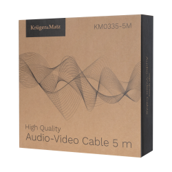 Krüger&Matz Kabel Głośnikowy 5.0 M Kruger&Matz (Wtyki Banan) [[