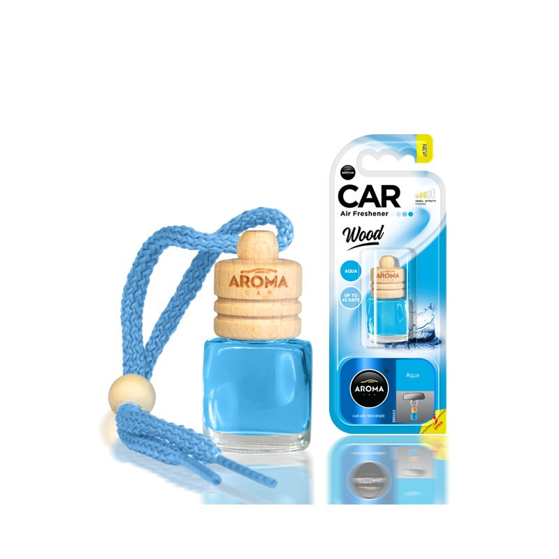 AQUA Zapach samochodowy WOOD zawieszka AROMA Car 6ml