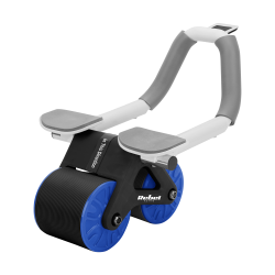 Rebel Przyrząd Do Ćwiczenia Mięśni Brzucha Z Timerem, Ab Roller Wheel Ab-3 , Kolor Czarno-Niebieski , Rebel Active [[