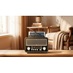 Krüger&Matz Radio Przenośne Analogowe Solarne Kruger&Matz Model Km0832 [[