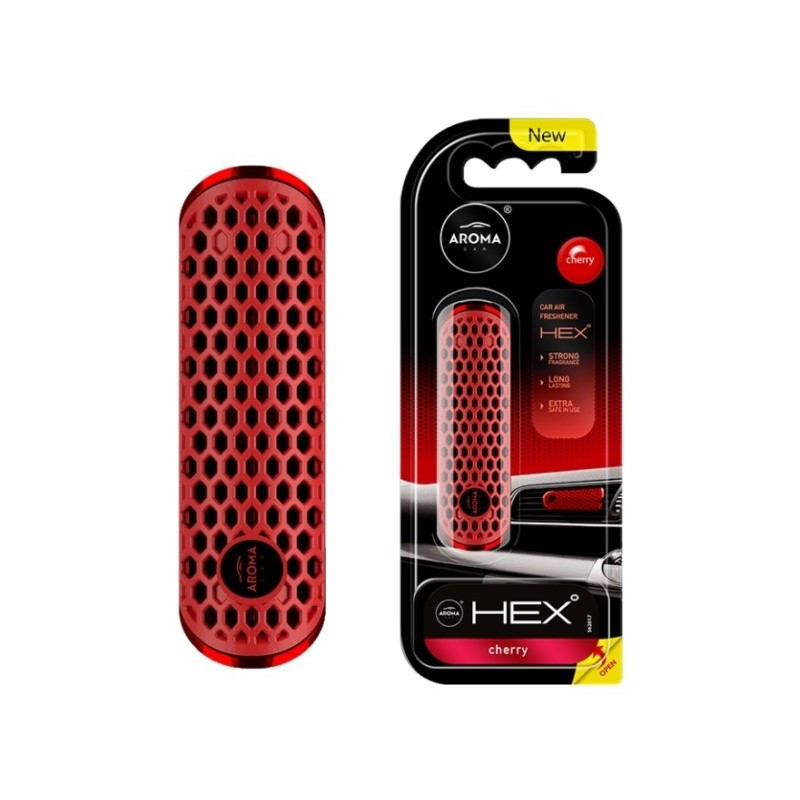 AROMA CAR Hex polimer - CHERRY Wiśnia Odświeżacz do samochodu