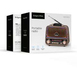 Krüger&Matz Radio Przenośne Analogowe Solarne Kruger&Matz Model Km0833 [[