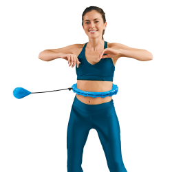 Rebel Smart Hula Hop Odchudzające Koło Z Wypustkami I Obciążeniem 50Cm, Niebieskie, Rebel Active [[