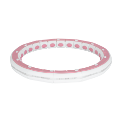 Rebel Smart Hula Hop Odchudzające Koło Z Licznikiem, Wypustkami I Obciążeniem 50Cm, Różowe, Rebel Active [[