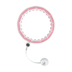 Rebel Smart Hula Hop Odchudzające Koło Z Licznikiem, Wypustkami I Obciążeniem 50Cm, Różowe, Rebel Active [[
