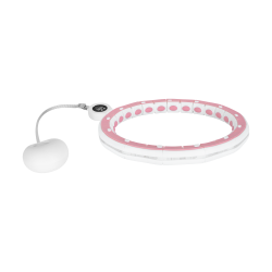 Rebel Smart Hula Hop Odchudzające Koło Z Licznikiem, Wypustkami I Obciążeniem 50Cm, Różowe, Rebel Active [[