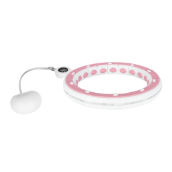 Rebel Smart Hula Hop Odchudzające Koło Z Licznikiem, Wypustkami I Obciążeniem 50Cm, Różowe, Rebel Active [[