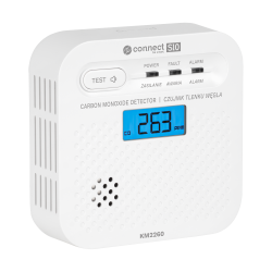 Krüger&Matz Czujnik Czadu, Tlenku Węgla Kruger&Matz Connect S10 Tuya Pn-En50921 [[