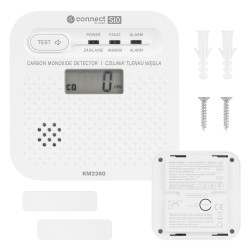 Krüger&Matz Czujnik Czadu, Tlenku Węgla Kruger&Matz Connect S10 Tuya Pn-En50921 [[