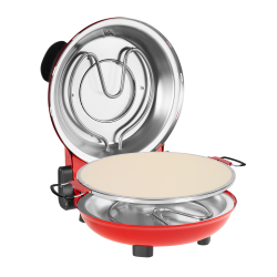 Teesa Piec Do Pizzy Teesa Supreme + , 1200 W, 32 Cm , Okienko , Wyjmowany Kamień, Sterowanie Dwiema Grzałkami [[