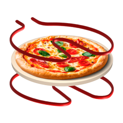 Teesa Piec Do Pizzy Teesa Supreme + , 1200 W, 32 Cm , Okienko , Wyjmowany Kamień, Sterowanie Dwiema Grzałkami [[