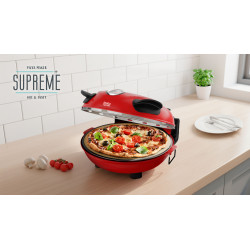 Teesa Piec Do Pizzy Teesa Supreme + , 1200 W, 32 Cm , Okienko , Wyjmowany Kamień, Sterowanie Dwiema Grzałkami [[