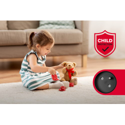 Rebel Przedłużacz 5 Gniazd 1,5M Typu Francuskiego Z Przełącznikiem (3X1,0Mm) Rebel Czarny [[