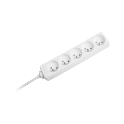 Rebel Przedłużacz 5 Gniazd 3M Typu Francuskiego Bez Przełącznika (3X1,5Mm) Rebel Biały [[