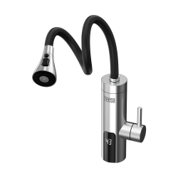 Teesa Przepływowy Podgrzewacz Wody - Bateria Metalowa Kuchenna Z Elastyczną Wylewką [[