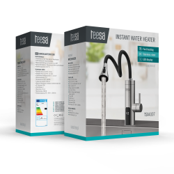 Teesa Przepływowy Podgrzewacz Wody - Bateria Metalowa Kuchenna Z Elastyczną Wylewką [[