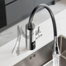 Teesa Przepływowy Podgrzewacz Wody - Bateria Metalowa Kuchenna Z Elastyczną Wylewką [[