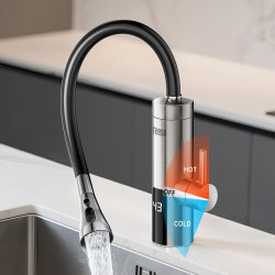 Teesa Przepływowy Podgrzewacz Wody - Bateria Metalowa Kuchenna Z Elastyczną Wylewką [[