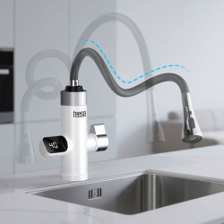 Teesa Przepływowy Podgrzewacz Wody Bateria Kuchenna Z Elastyczną Wylewką [[