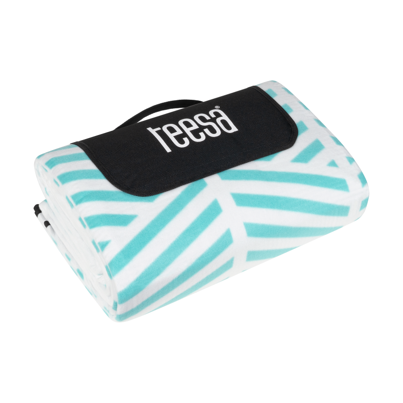 Teesa Koc Mata Piknikowa Z Izolacją I Długim Paskiem 200X300 Cm Teesa - Niebieski Kłos [[